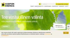 Desktop Screenshot of kuopionenergia.fi