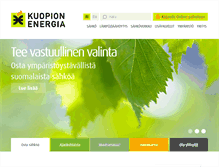 Tablet Screenshot of kuopionenergia.fi
